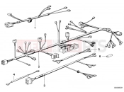 BMW Motorrad BMW CLASSIC 1993 R-Models 2V R 80 GS Wiring harness/chassis/engine/tail light