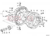 BMW Motorrad BMW CLASSIC 1993 R-Models 2V R 100 RT Differential-housing/housing cover