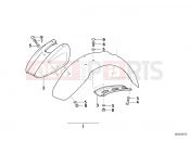BMW Motorrad BMW CLASSIC 1995 R-Models 2V R 100 GS PD Mudguard front-extended