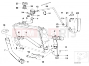 BMW Motorrad BMW CLASSIC 2005 K-Model 3-cyl. K 75 RT (0565,0573) Cooling system - water hoses
