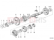 BMW Motorrad BMW CLASSIC 2005 K-Model 3-cyl. K 75 RT (0565,0573) 5 speed transmission-output shaft
