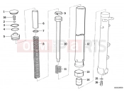 BMW Motorrad BMW CLASSIC 2005 K-Model 3-cyl. K 75 RT (0565,0573) Riser pipe/Absorber