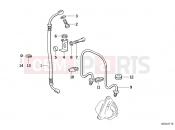 BMW Motorrad BMW CLASSIC 2005 K-Model 3-cyl. K 75 RT (0565,0573) Brake pipe/front brake hose