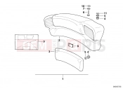 BMW Motorrad BMW CLASSIC 2005 K-Model 3-cyl. K 75 RT (0565,0573) Backrest