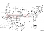 BMW Motorrad BMW CLASSIC 2005 K-Model 3-cyl. K 75 RT (0565,0573) Painted parts 704 graphit
