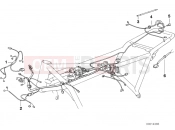 BMW Motorrad BMW CLASSIC 2005 K-Model 3-cyl. K 75 RT (0565,0573) Cable harness cover front/rear
