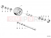 BMW Motorrad BMW CLASSIC 1976 R-Models 2V R 100 RS Wheel hub mounting parts front