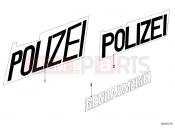 BMW Motorrad BMW CLASSIC 1978 R-Models 2V R 60 TIC Stick-on lable, police