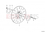 BMW Motorrad BMW CLASSIC 1978 R-Models 2V R 100 /7T Brake rotor, front