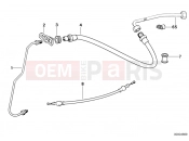 BMW Motorrad BMW CLASSIC 1978 R-Models 2V R 100 /7T Brake pipe, front
