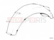 BMW Motorrad BMW CLASSIC 1978 R-Models 2V R 100 /7T Wheel cover, rear
