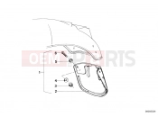 BMW Motorrad BMW CLASSIC 1978 R-Models 2V R 100 /7T Set mud flaps, rear