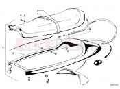 BMW Motorrad BMW CLASSIC 1978 R-Models 2V R 100 /7T Double seat bench