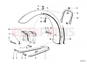 BMW Motorrad BMW CLASSIC 1973 R-Boxer R60/6 Mudguard front