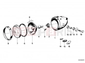 BMW Motorrad BMW CLASSIC 1973 R-Boxer R75/5 Single components for headlight