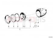 BMW Motorrad BMW CLASSIC 1973 R-Boxer R75/5 Headlight insert