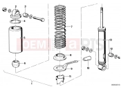 BMW Motorrad BMW CLASSIC 1973 R-Boxer R75/6 Spring strut, rear