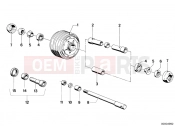 BMW Motorrad BMW CLASSIC 1973 R-Boxer R75/6 Spoke wheel-wheel hub/dial shaft