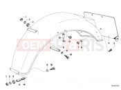 BMW Motorrad BMW CLASSIC 1973 R-Boxer R75/6 Rear mudguard mounting parts