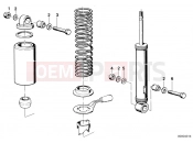 BMW Motorrad BMW CLASSIC 1973 R-Boxer R90S Rear spring strut mounting parts