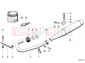 BMW Motorrad BMW CLASSIC 1980 R-Models 2V R 60 TIC Exhaust system