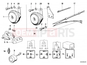 BMW Motorrad BMW CLASSIC 1982 R-Boxer R65LS Horn/relay/various switches