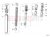 BMW Motorrad BMW CLASSIC 1983 R-Models 2V R 100 /7T Telescope fork tube/absorber/spring