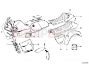 BMW Motorrad BMW CLASSIC 1981 R-Models 2V R 100 RT Painted parts 571 perlmutt