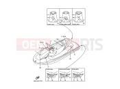 YAMAHA GP 1200 WaveRunner GP1200V GP82 1997 IMPORTANT LABELS