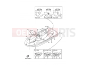 YAMAHA GP 1200 WaveRunner 1200GP GP87 1998 IMPORTANT LABELS
