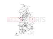 YAMAHA GP 1200 WaveRunner GP1200W GP85 1998 ENGINE HATCH 2