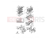 YAMAHA GP 1200 WaveRunner GP1200X GP89 1999 CYLINDER & CRANKCASE