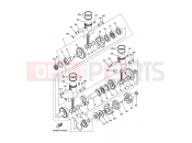 YAMAHA GP 1200 WaveRunner GP1200X GP89 1999 CRANKSHAFT & PISTON