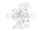 YAMAHA SV 1200 WaveRunner JET FOR SV1200 68X1 2000 ENGINE HATCH 2
