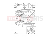 YAMAHA SV 1200 WaveRunner JET FOR SV1200 68X1 2000 IMPORTANT LABELS 2