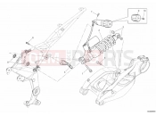 DUCATI 2014 Multistrada 1200 ABS REAR SHOCK ABSORBER » SWING ARM