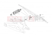 DUCATI 2014 Monster 659 ABS REAR SHOCK ABSORBER » SWING ARM