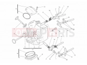 DUCATI 2014 Monster 659 ABS HORIZONTAL CYLINDER HEAD » VALVE DRIVE