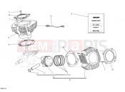 DUCATI 2013 Monster 659 ABS CYLINDER - PISTON » ENGINE CASE