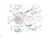 DUCATI 2013 Monster 696 ABS HORIZONTAL CYLINDER HEAD » VALVE DRIVE