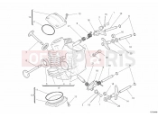 DUCATI 2013 Monster 796 ABS HORIZONTAL CYLINDER HEAD » VALVE DRIVE