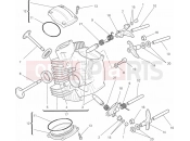 DUCATI Monster 796 ABS ANNIVERSARY HORIZONTAL CYLINDER HEAD » VALVE DRIVE