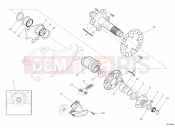 DUCATI 2013 Superbike 848 REAR WHEEL SPINDLE » REAR WHEEL