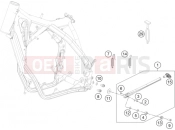 HUSQVARNA 2016 Offroad FE 501S (F2475P4) [US] SIDE / CENTER STAND|Frame|03
