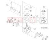 HUSQVARNA 2015 Offroad FE 501 (F2403O4) [EU] CRANKSHAFT, PISTON|Engine|30