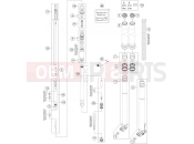 HUSQVARNA 2016 Offroad TE 300 (F2403P8) [EU] FRONT FORK DISASSEMBLED|Frame|01