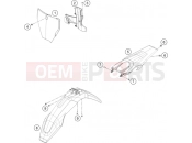 HUSQVARNA 2019 Offroad FC 350 (F2201S1) [] MASK, FENDERS|Frame|08