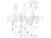 HUSQVARNA 2015 Offroad FC 350 (F2201O1) [EU] FRONT FORK DISASSEMBLED|Frame|01