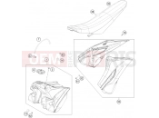 HUSQVARNA 2015 Offroad FC 350 (F2201O1) [EU] TANK, SEAT|Frame|07