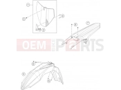 HUSQVARNA 2014 Offroad FC 350 HQV (F2201N1) [EU] MASK, FENDERS|Frame|08